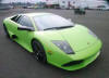 AWD Green Lamborghini Murcielago front bumper, windshield and headlights