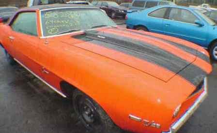 Orange 1969 Camaro Z28
