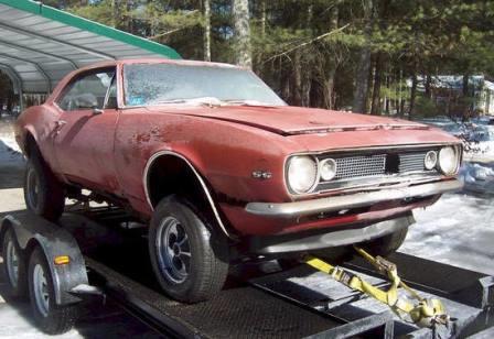 Red 1967 Chevrolet Camaro SS