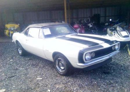 White '67 Convertible Camaro SS For Sale